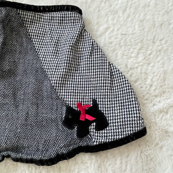 🌻3/$15 Girls Scottie Dog Houndstooth Skirt - Picture 2 of 5